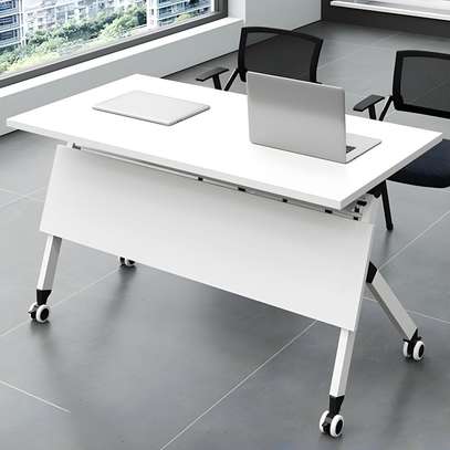 Office Table; White Foldable Office Table in Magombo image 6