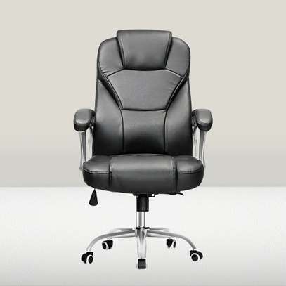 Office Chair: Leather Strong Mobile Office Chair image 2