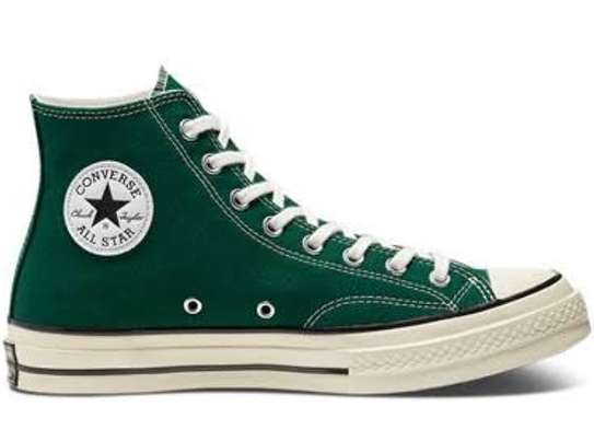 Unisex All Star Green Converse High Cut Sneakers image 1