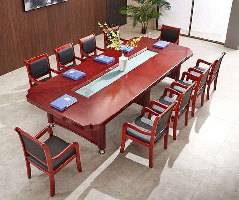 Boardroom Table : Mahogany Conference Room Boardroom Table image 6
