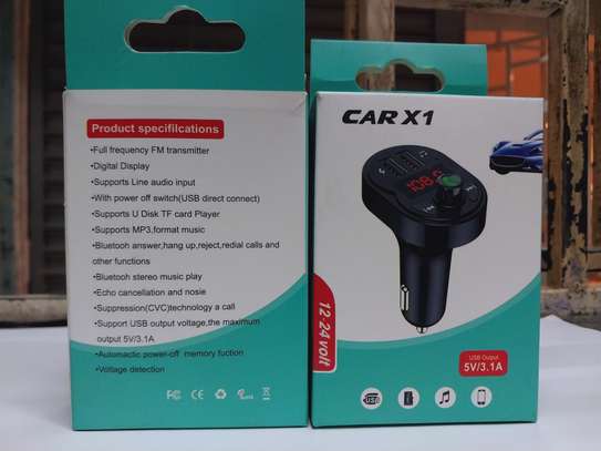 X1 Auto Car Bluetooth MP3 Car Charger Hands-free Call image 2