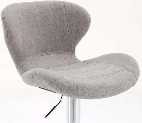 Office Barstool: Swivel Fabric Upholstered Barstool image 3