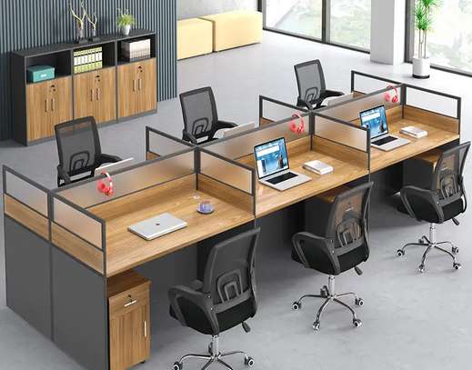 OFFICE DESK: 2 Way Office Workstation Desk image 2