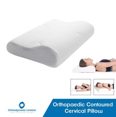 Orthopaedic contoured cervical pillow - Ergonomic Bed Pillow image 1