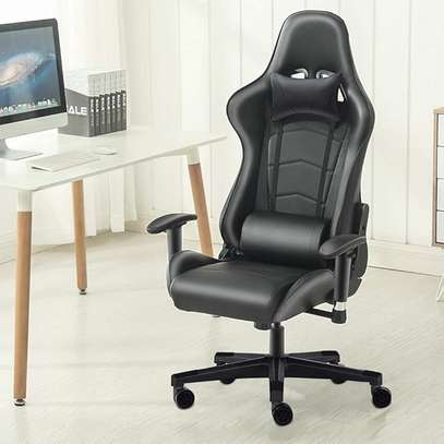 High-back Ergonomic Leather Gaming Seat image 1