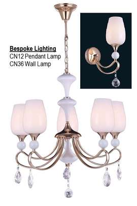 Décor Lighting - CN12 with CN36 - Chandelier and Two (2) Wall Sconces (*Discounted Set) image 1