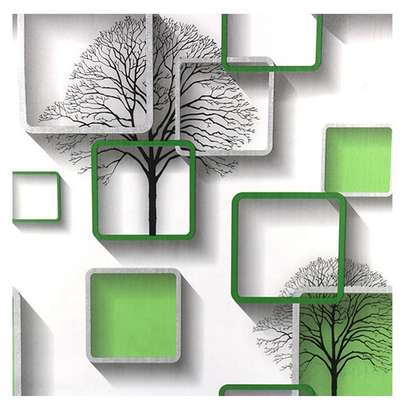 green boxed 3d wallpaper image 1
