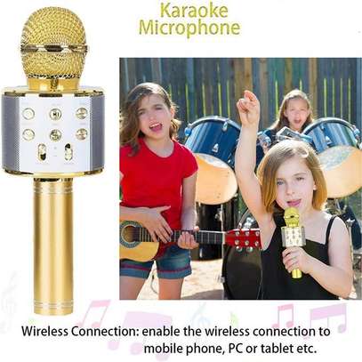 Wireless Bluetooth Karaoke Microphone all compatible image 1