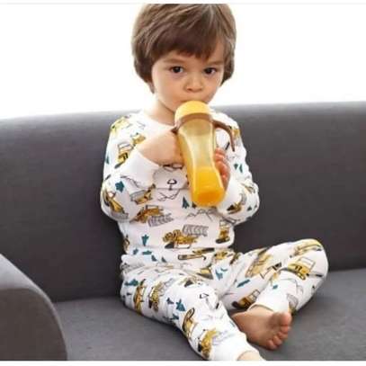 Kids Pure Cotton Long Sleeve Pajama / Lounge Wear image 1