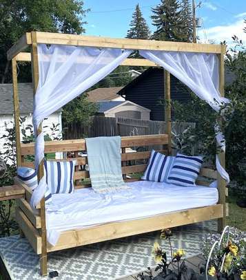 Outdoor canopy daybeds(teak,Meru oak,camphor) image 2