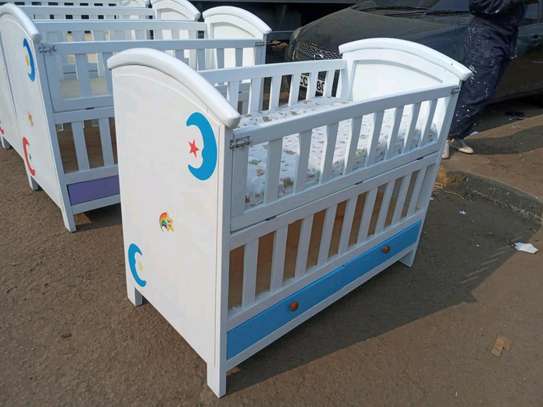 Baby wooden cot image 1