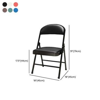 Office Foldable Black Upholstered Seating Chair image 4