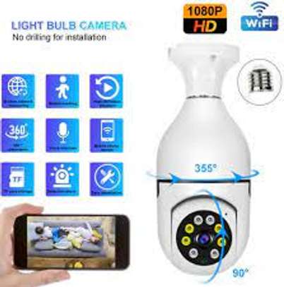 360° PANORAMIC PTZ E27 BULB CCTV WiFi IP SECURITY HD CAMERA. image 3