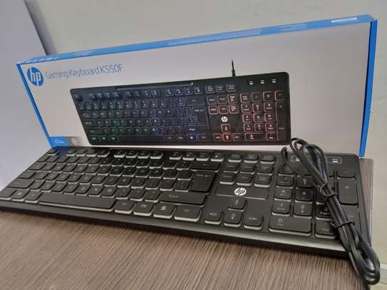 HP Fast Ultra-Slim Black USB Wireless Keyboard Combo Kit image 1