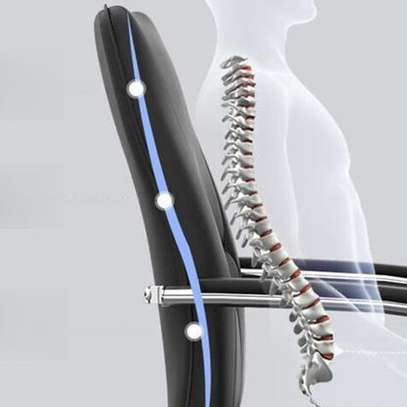 Office Chair: Medium Back Leather Office Chair image 3