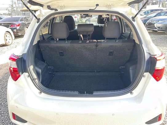 Toyota vitz hybrid white color 2019 model fully loaded image 11