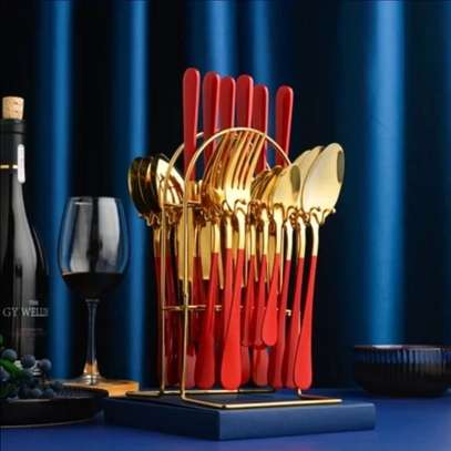 24 Pcs cutlery set image 1