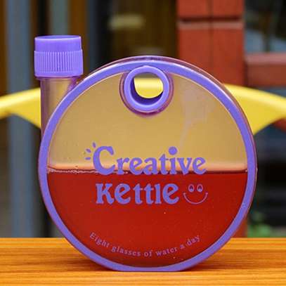 Round "Creative Kettle" Portable Water Bottle, 350ml image 5