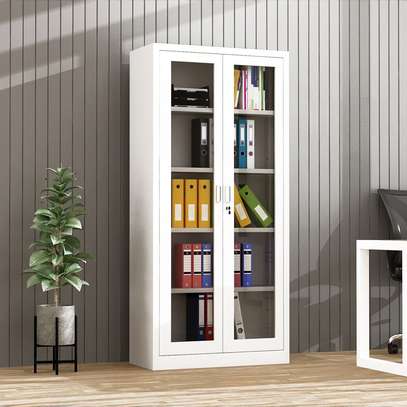 Office Cabinet: Full Glass Cabinet For Files image 3