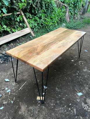 Rustic dining table image 2