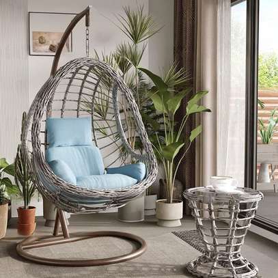 Home Chair: Outdoor Hammock Swing Rattan Chair image 5