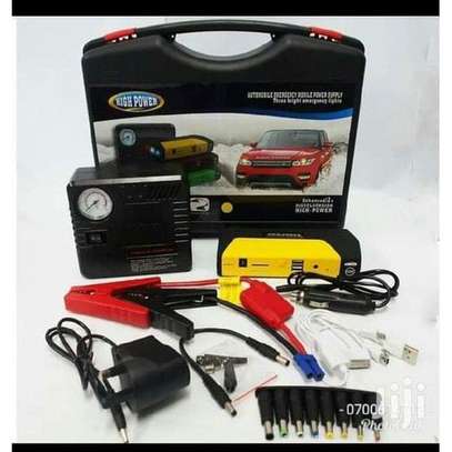 Emergency, Portable Car Jump Starter Kit With Tyre Inflator / Air Compressor image 2
