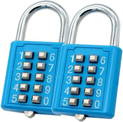 8-Digit Combination Padlock Push Button Lock image 1