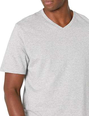 Grey V-Neck T-shirts image 3