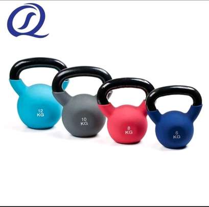 Coated colored kettle bells image 3