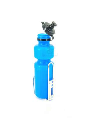 750ML Bicycle Squeeze Sports Water Bottle with Metal Cage image 1