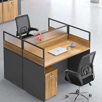 OFFICE DESK: 2 Way Office Workstation Desk image 1