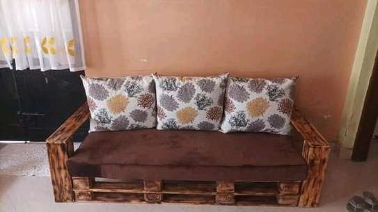 FUNCTIONAL OUTDOOR/INDOOR 3 SEATER PALLET SOFA image 1