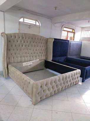 6*6  chesterfield modern bed design image 1