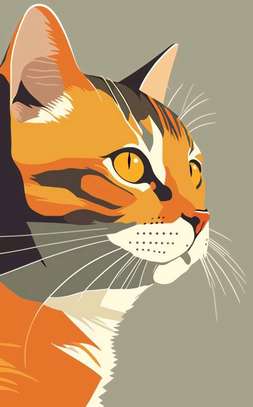 Regal Whiskers: Portrait of a Noble Cat image 2