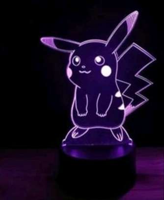 Cute Pokémon Pikachu acrylic 3D LED light image 2