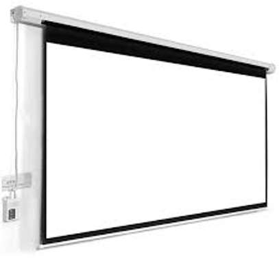 ELECTRIC WALL MOUNT PROJECTION SCREEN 70*70 image 1