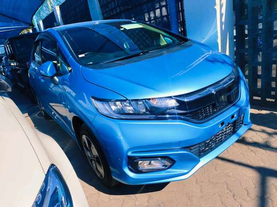 Honda Fit hybrid 2017 Blue 2wd image 2