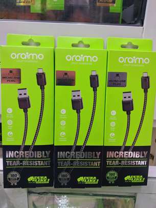 Oraimo braided  OCD-M32 DuraLine 3 USB Data Cable 1 Meter image 1