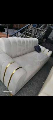 Modern Turkish luxurious 3 seater with a golden belt lining image 6