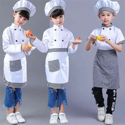 3pcs Children Professional Chef costume image 1