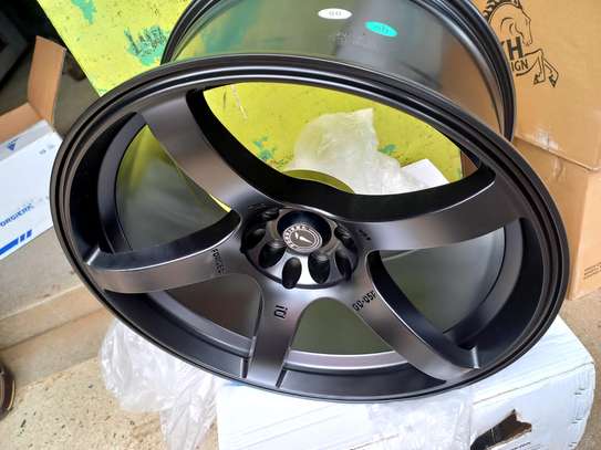 18 inch Toyota Harrier alloy rims 5 spoke grey color new image 1