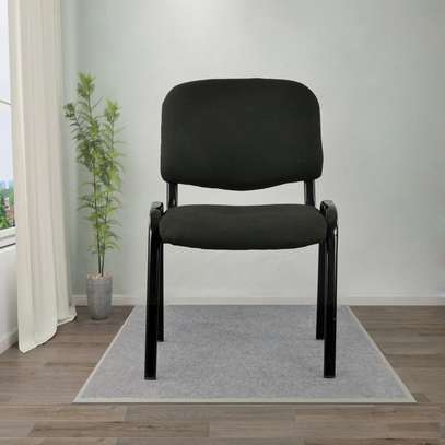 Office chair: stackable black Tosca visitor seat image 3