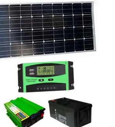 100 Watts Complete Power and Lighting Solar Panel System image 1