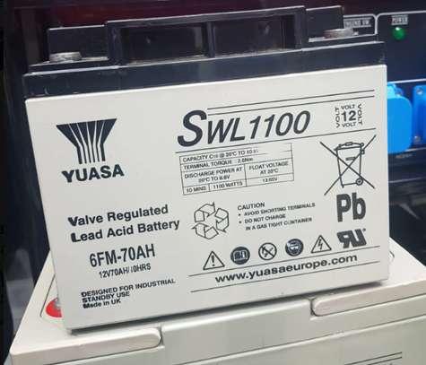 Yuasa SWL1100 (12V 70ah) UK High Rate Battery image 1