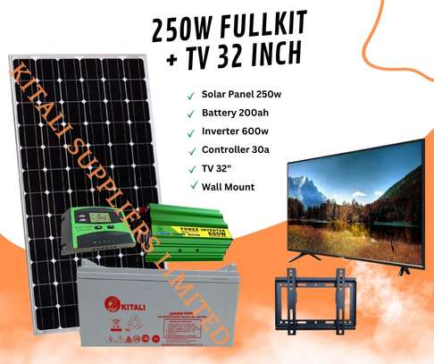 KITALI 250watts Solar Fullkit With 32 Inch Tv image 1