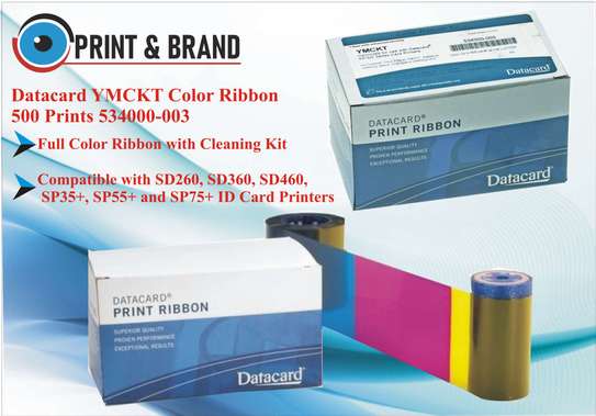 DataCard YMCKT Printer Color Ribbon 534000-003 image 1