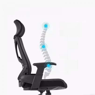 Office Chair: Swivel Orthopedic Mesh High Back Chair image 2