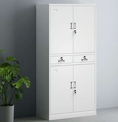 4 Door Filling Office Cabinet with Drawers image 4