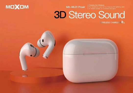 MOXOM MX-WL01 Pro Wireless Bluetooth Airpods 3D Stereo sound Earbuds Headphones image 1