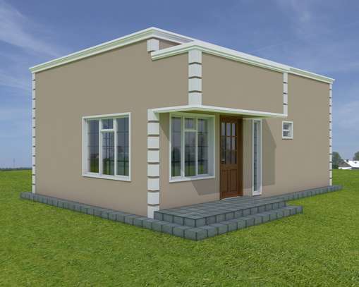 A simple two bedroom house plan image 1